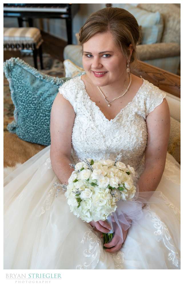 bridal portraits at home